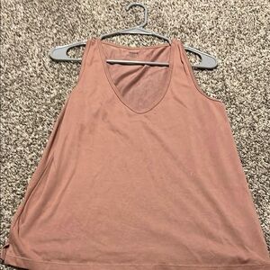 Madewell Pink Sleeveless Relaxed Tank Top